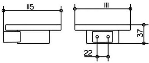 14955019000 PLAN Полочка для мыла с хрустальной мыльницей, хром, фото 3