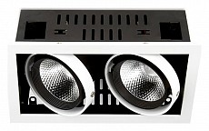 Встраиваемый светильник Ambrella Light T T812 BK/CH 2*12W 4200K, фото 1