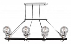 Подвесная люстра LUMINA DECO MARSEO LDP 9110-8-PR BK+CHR