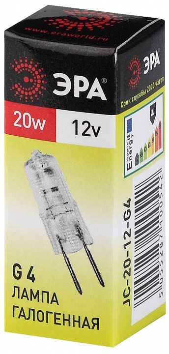 Лампа галогеновая Эра  G4 20Вт 3000K G4-JC-20W-12V, фото 4