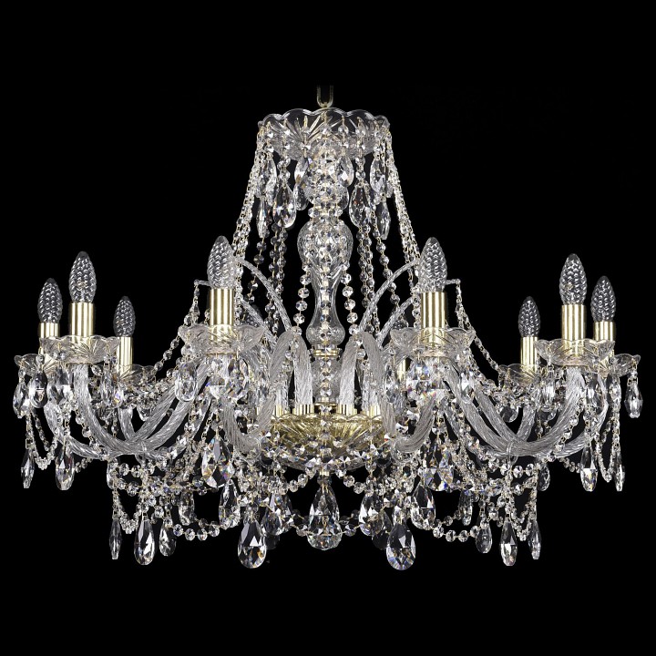 Подвесная люстра Bohemia Ivele Crystal 1411 1411/10/300/G, фото 1
