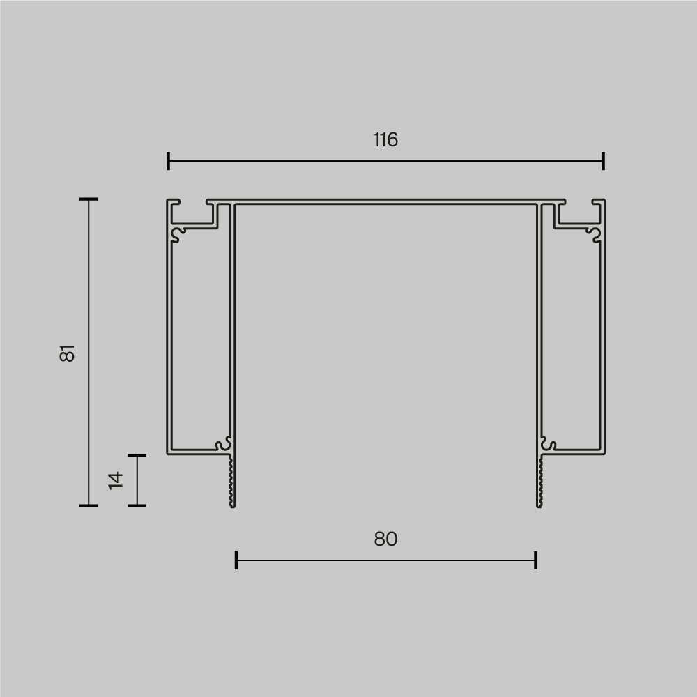 Профиль Technical ALM-11681-PL-W-2M, фото 7