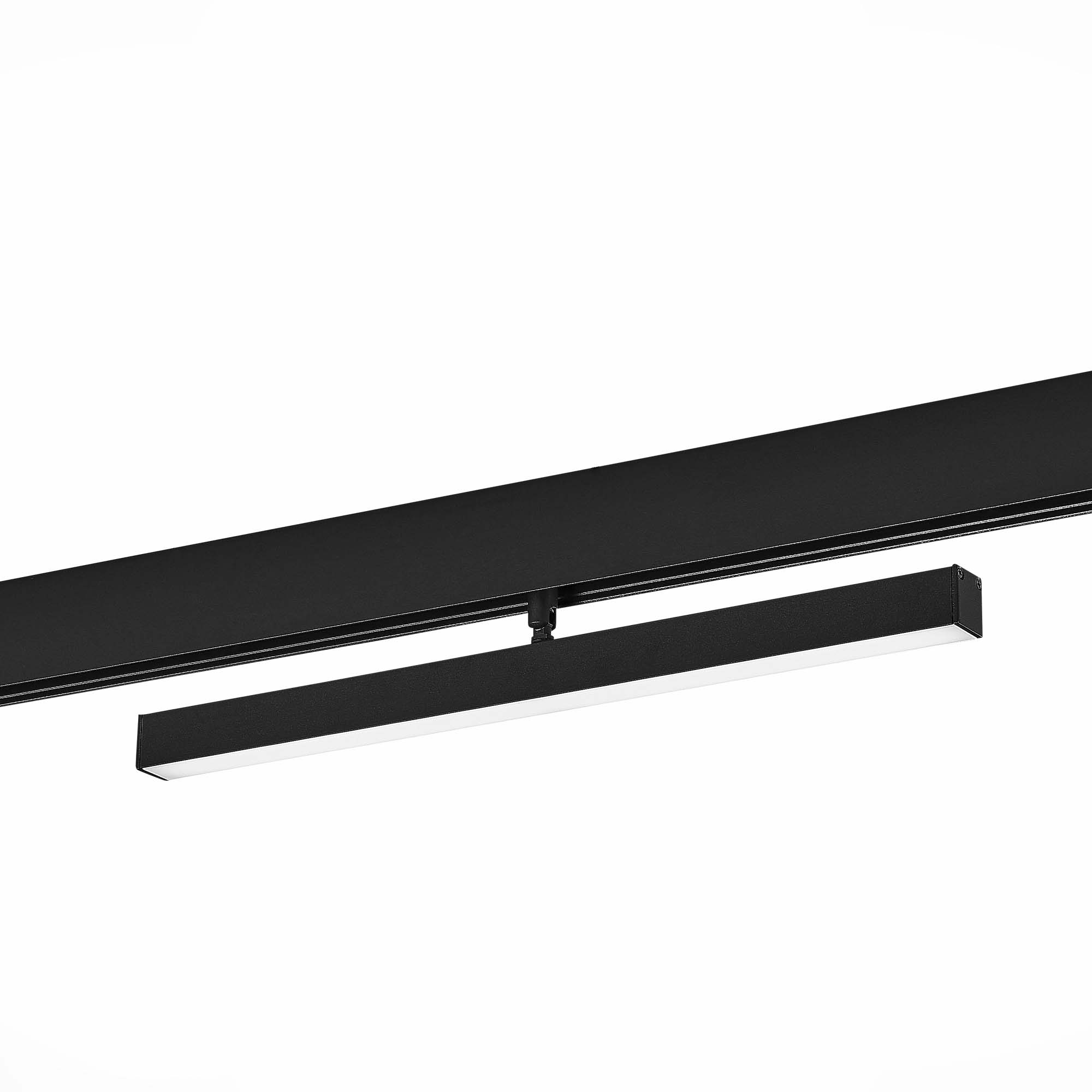 ST802.436.12 Магнитный трековый светильник Черный LED 1*12W 3000K 700Lm Ra>90 120° IP20 L405xW22,5xH СКАЙЛАЙН 48V, фото 2