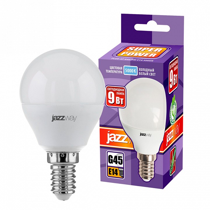 Лампа светодиодная Jazzway  E14 9Вт 5000K PLED-SP G45 9W E14 5000K, фото 3