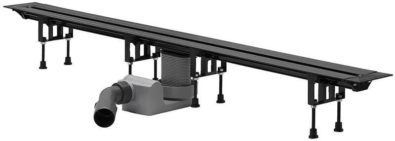 686277 Advantix Vario душевой лоток (пластик), универсальные габариты 300-1200мм, с заглушками, опорами, сифоном, модель 4965.10, фото 1