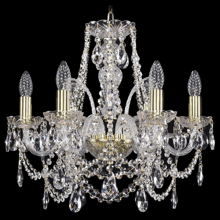 Подвесная люстра Bohemia Ivele Crystal 1411 1411/6/160/G, фото 1