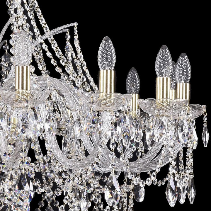Подвесная люстра Bohemia Ivele Crystal 1411 1411/16/360/G, фото 3