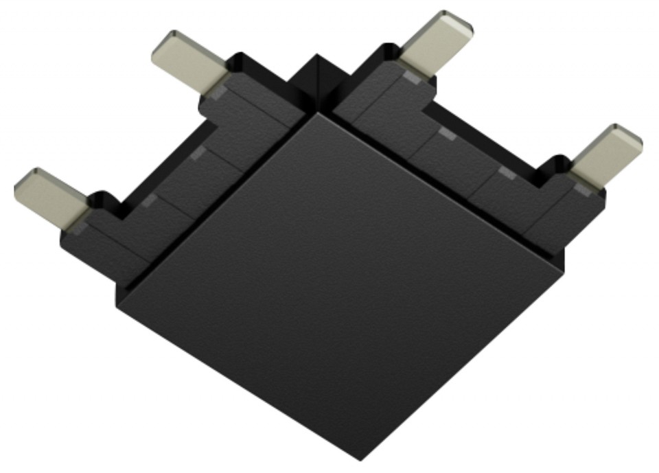 Соединитель угловой внутренний для треков накладных SWG PRO SLIM 00-00022072, фото 1