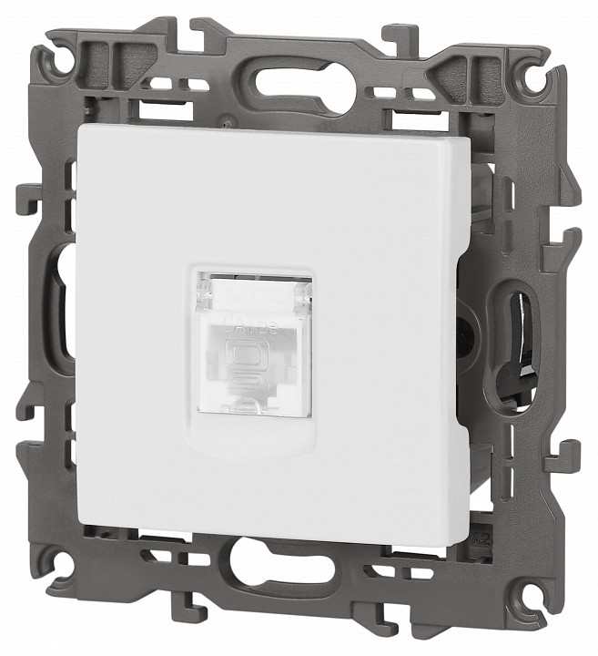 Розетка Ethernet RJ-45 без рамки Эра Эра Elegance 14-3107-01М, фото 4