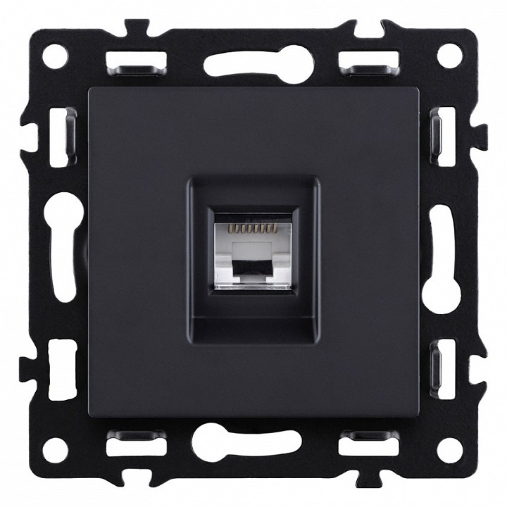 Розетка Ethernet RJ-45 без рамки Kollinger Asthetik AS-017BK, фото 1