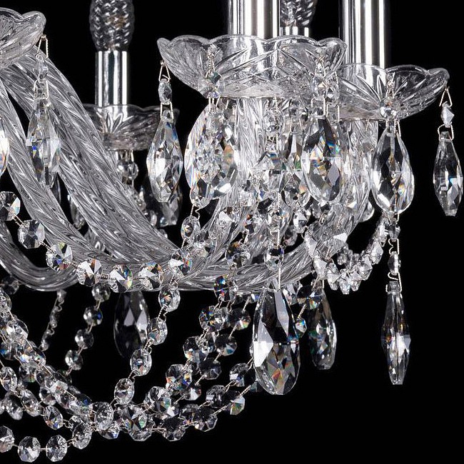 Подвесная люстра Bohemia Ivele Crystal 1402 1402/12/300/Ni, фото 4