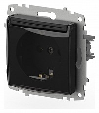 Розетка с заземлением с крышкой, без рамки Elbi Eleсtriс Zena Vega 609-014800-218, фото 1