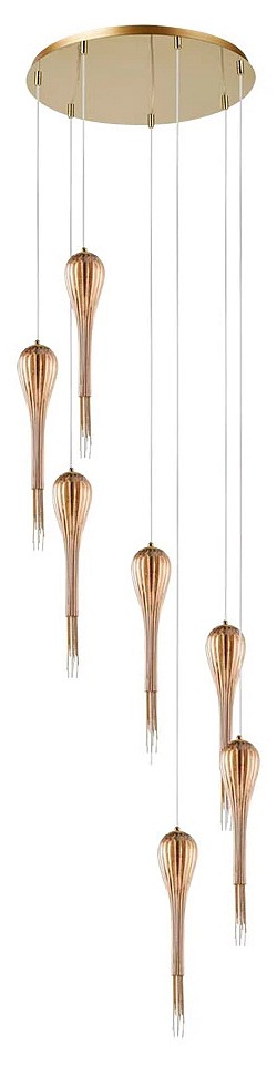 Потолочная люстра Arte Lamp WATERFALL A1577SP-7GO