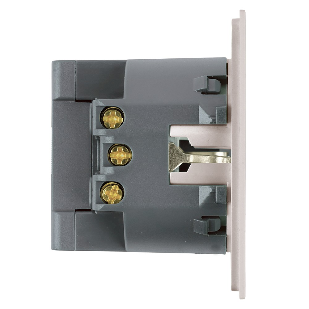 Розетка с заземлением и со шторкой и 2хUSB type A и C, без рамки Stekker Мия 50482, фото 3