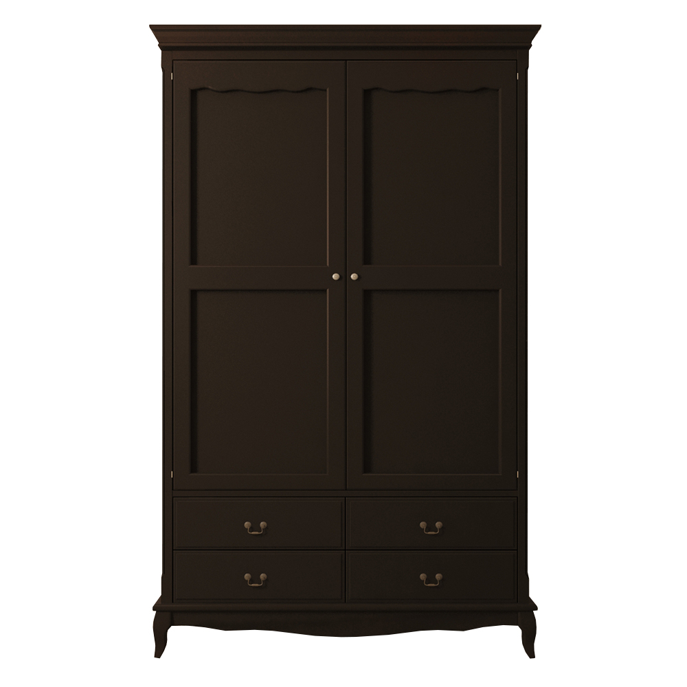Шкаф "Leontina Black" двустворчатый с ящиками арт ST9327KR2BLK, фото 2