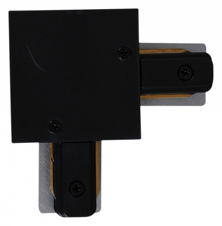 Соединитель угловой L-образный для треков встраиваемых Reluce RL 06044 corner connector BK, фото 1