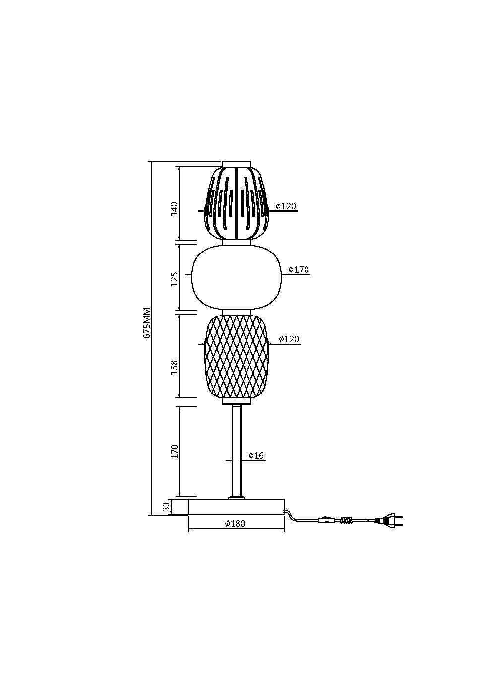 Настольный светильник Maytoni MOD267TL-L28G3K, фото 2