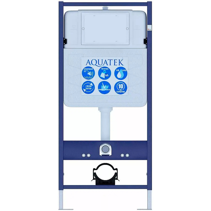 SET AQUATEK ОБЕРОН T (рама AQUATEK Standard INS-0000012(без клавиши и крепежа)+унитаз ОБЕРОН AQ1365T-00 с тонким сиденьем soft-close, фото 3