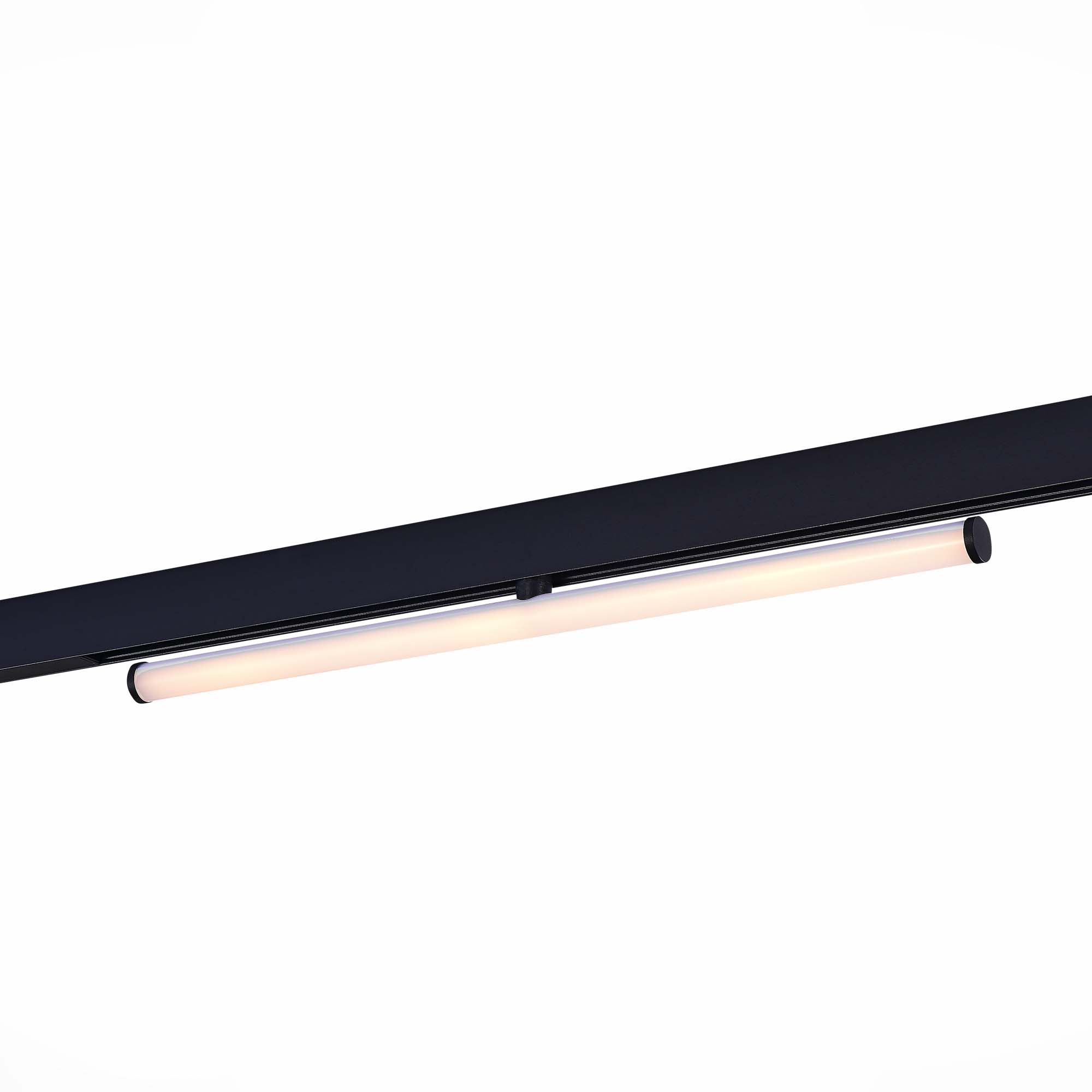 ST803.436.10 Магнитный трековый светильник Черный LED 1*10W 3000K 1 200Lm Ra>90 120° IP20 L604xW28xH СКАЙЛАЙН 48V, фото 1