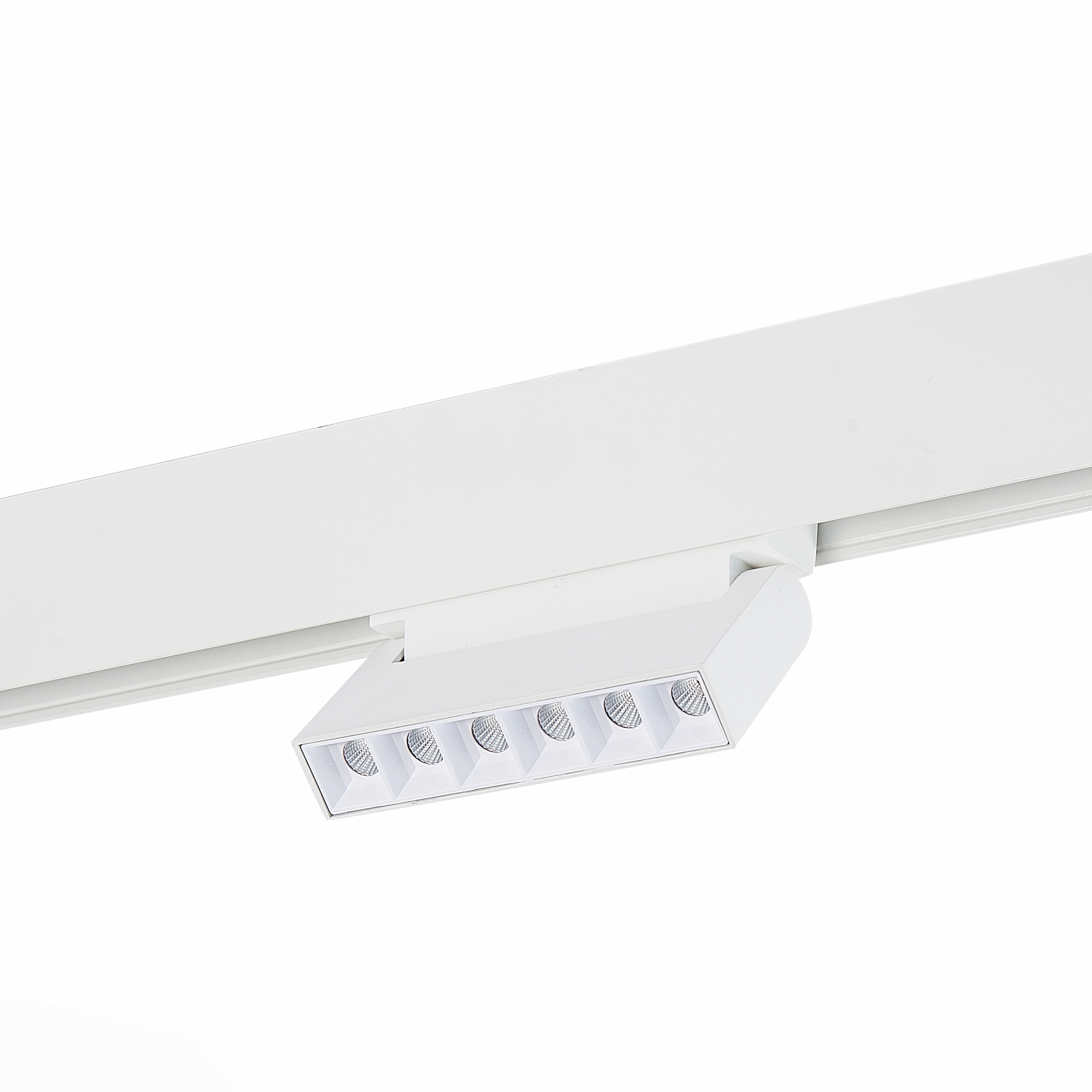 ST364.546.06 Магнитный трековый светильник белый LED 1*6W 4000K 532Lm Ra>80 36° IP20 L120xW22xH108 4 СКАЙЛАЙН 48V, фото 2