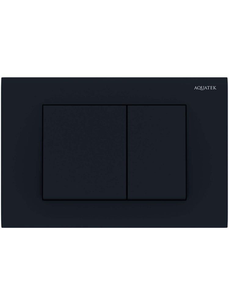 PNS-0000005 (001DQ) Панель смыва Черная матовая для INSP-0000001 Pneumo S (клавиши квадрат), фото 1
