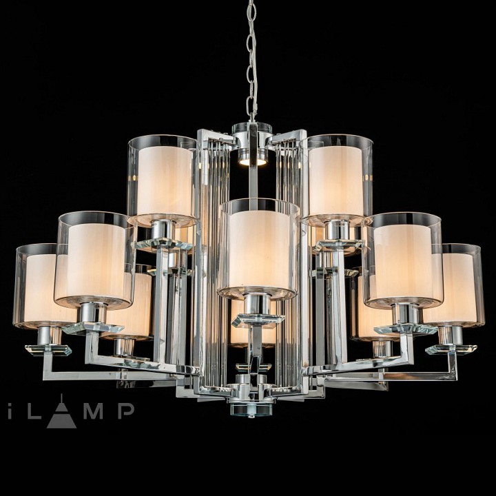 Подвесная люстра iLamp King RM6201-8+4 CR+CL, фото 2