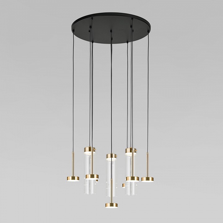 Подвесная люстра Eurosvet Quarzo 301102 LED латунь, фото 1