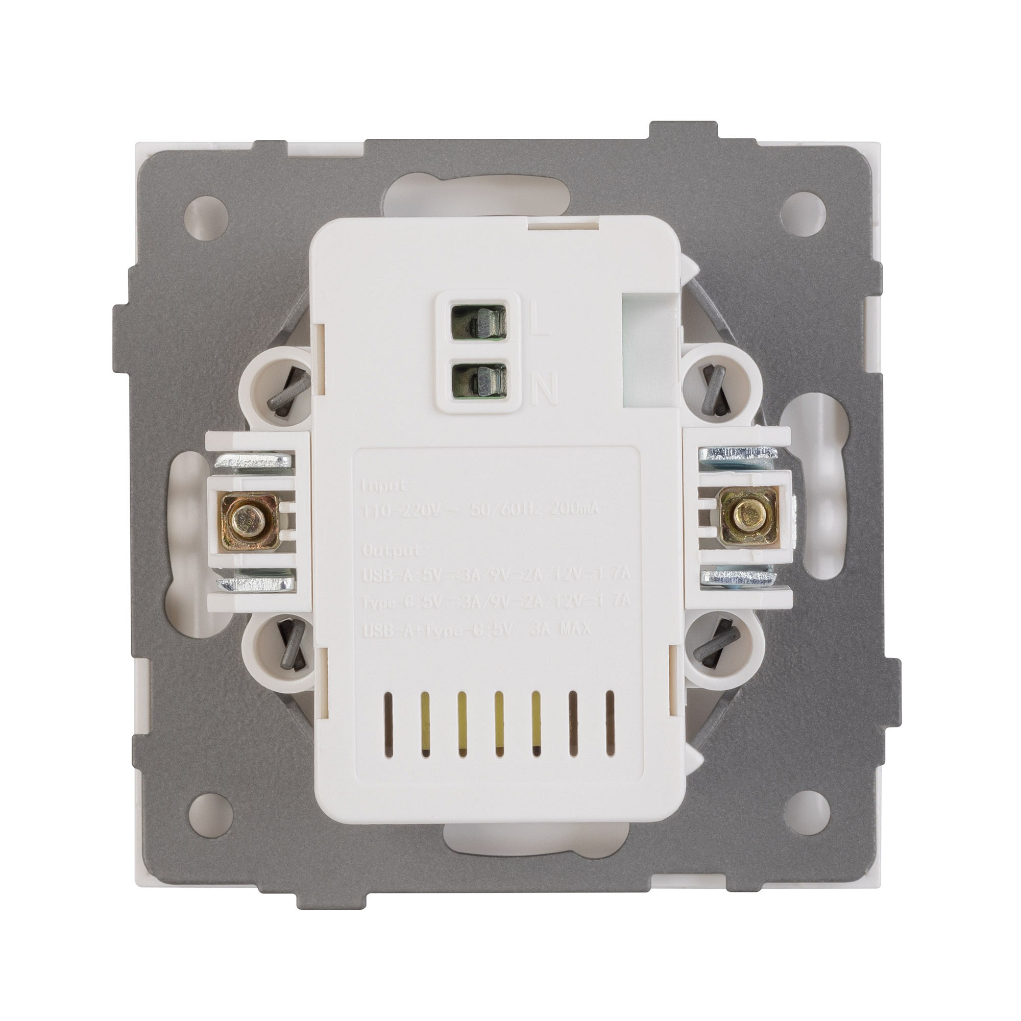 Розетка 2хUSB type A и C без рамки Arlight SCT-TENDO 054097, фото 2