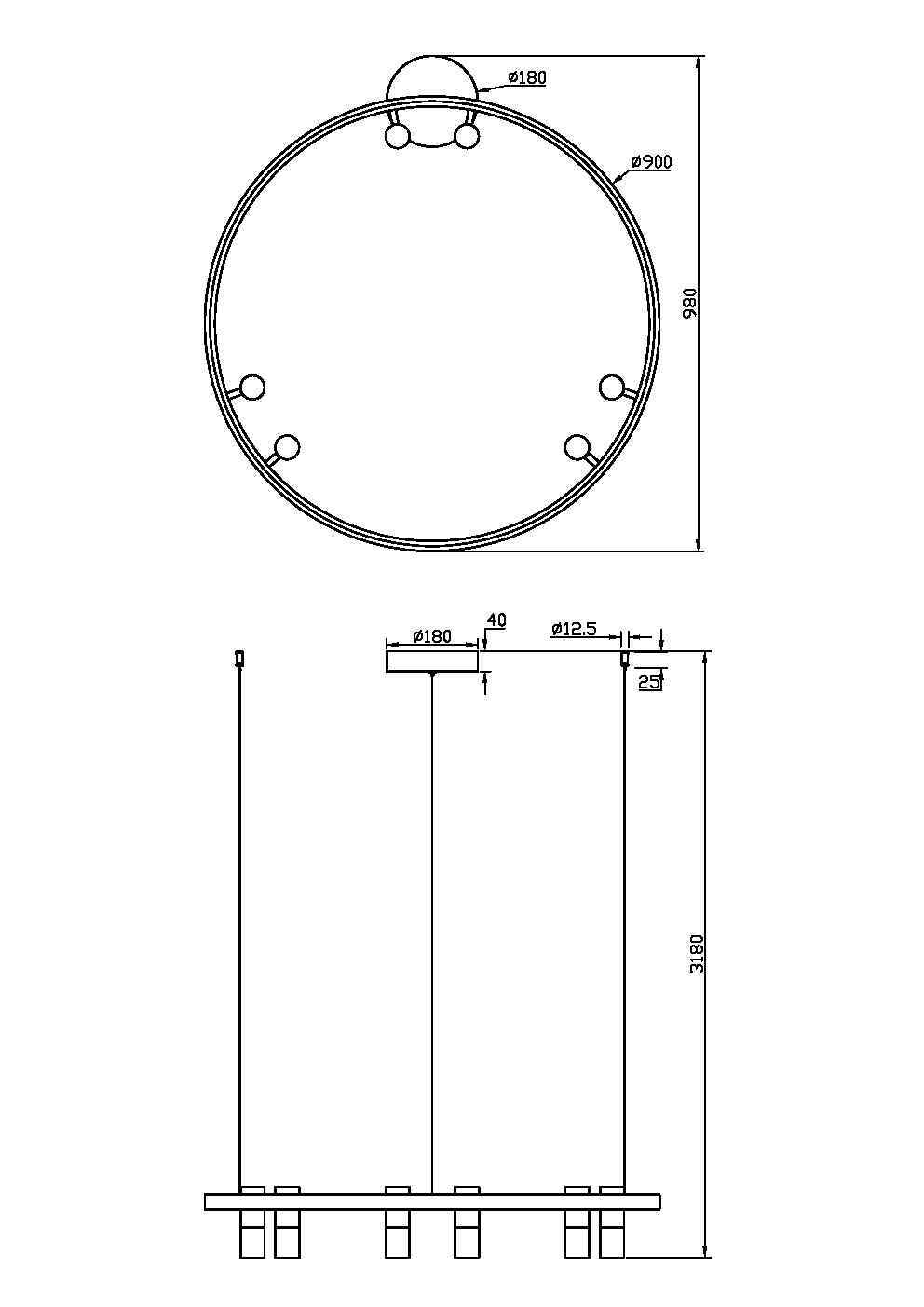 Подвесной светильник Maytoni MOD102PL-L42WK, фото 4