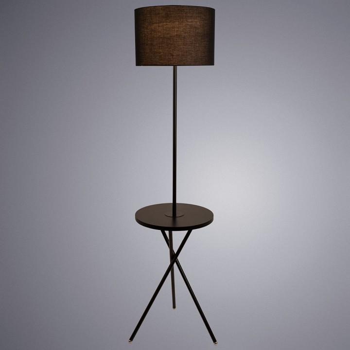 Торшер с полкой Arte Lamp Combo A2070PN-1BK, фото 3