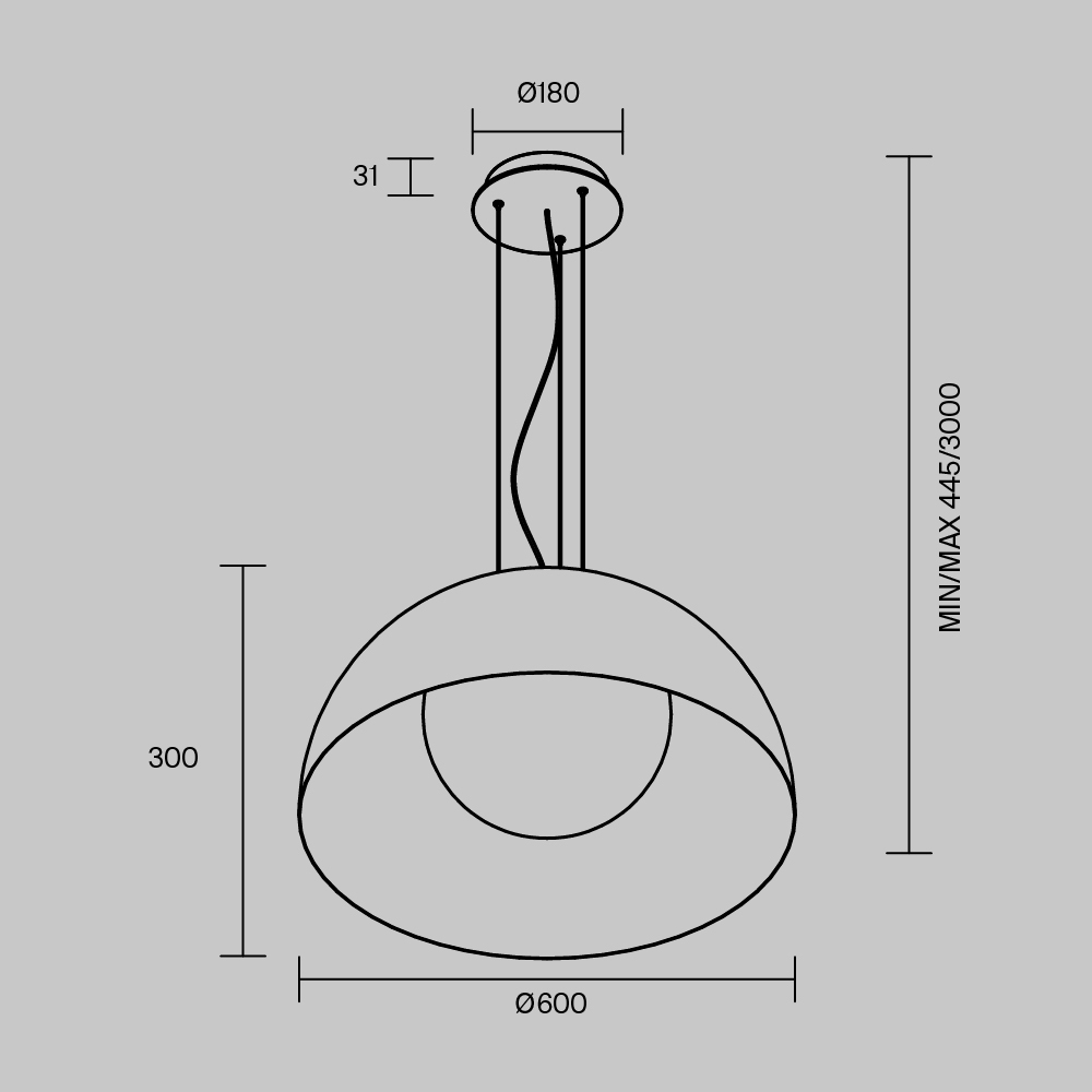 Подвесной светильник Maytoni MOD472PL-L33B3K, фото 4