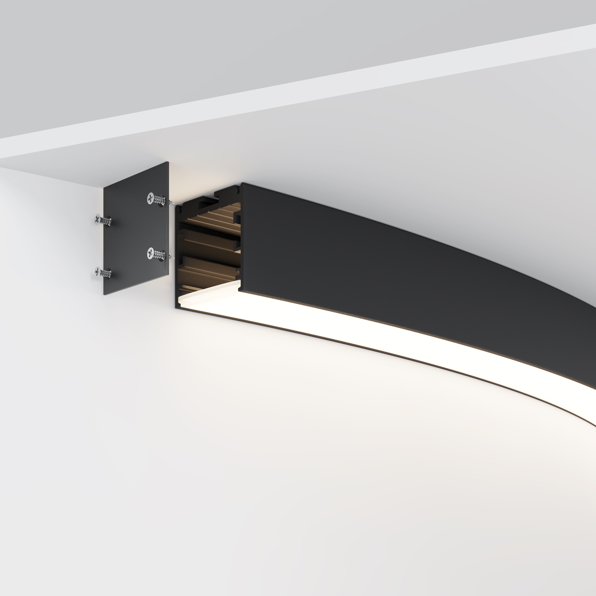 Профиль Led Strip ALM-3535R-B-D-45°-1.5M, фото 5