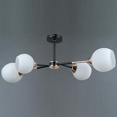 Люстра на штанге ILLUMICO LIBRA IL0715-4CSQ-24 BK GD LIBRA