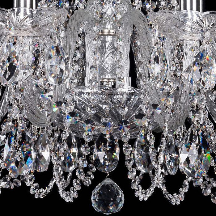 Подвесная люстра Bohemia Ivele Crystal 1402 1402/12/300/Ni, фото 5