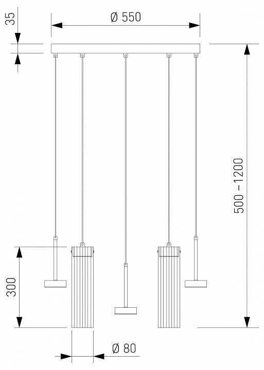 Подвесная люстра Eurosvet Quarzo 301102 LED латунь, фото 4