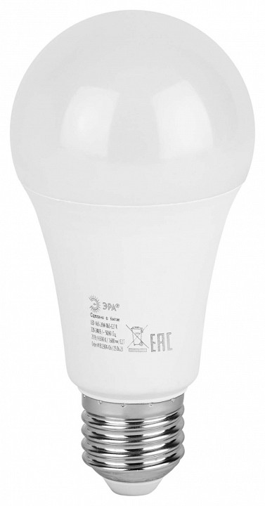 Лампа светодиодная Эра  E27 20Вт 6500K LED A65-20W-865-E27 R, фото 4