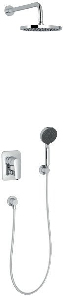 E30759-CP Set 8 в 1 (98699D-NF + E98714-CP + E10039-CP + E21760-CP + 8466D-CP + E21756-CP + E8465-CP + E75206-CP) душевой комплект, фото 1