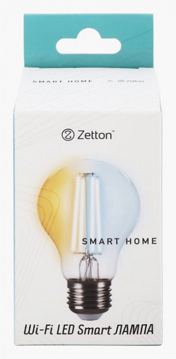 Лампа светодиодная с управлением через Wi-Fi Zetton Smart Wi-Fi Bulb E27 5Вт 2200-6500K ZTSHLBWCWE271RU, фото 5