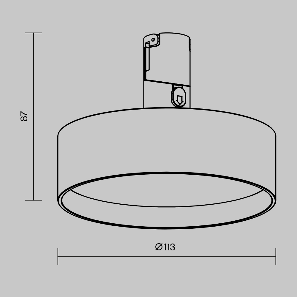 Трековый светильник Technical TR204-1-12W3K-B, фото 6