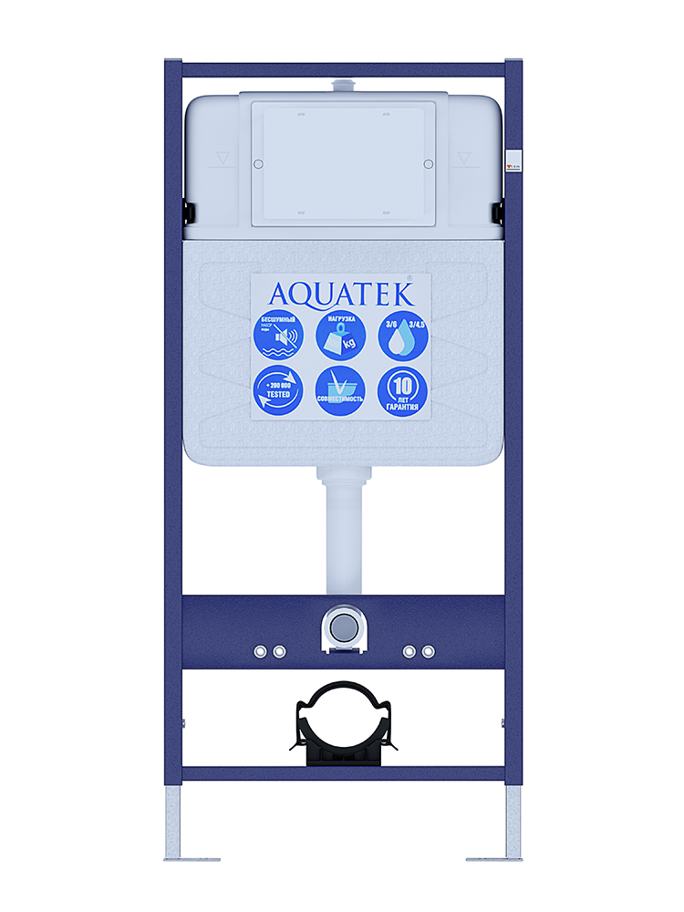 SET AQUATEK СИРИУС (рама AQUATEK Standard INS-0000012(без клавиши и крепежа) + унитаз AQ1582T-00 СИРИУС TORNADO с тонким сиденьем soft-close), фото 2