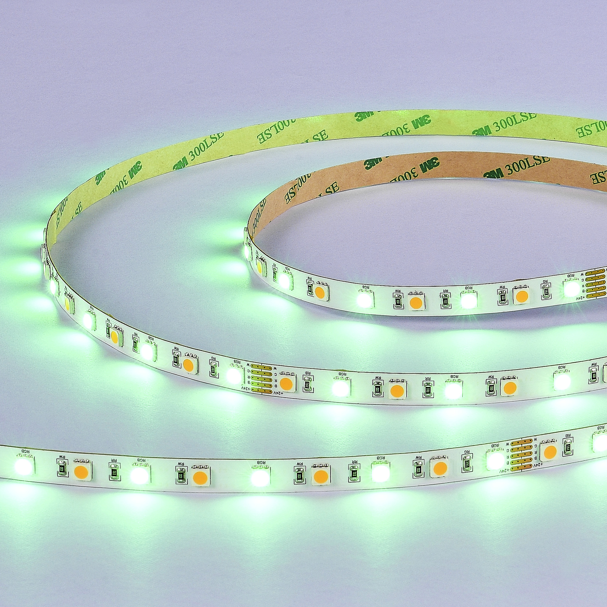 ST019.418.20RGBW Светодиодная лента SMD5050 - 17.28W/M RGB+4000K 300Lm Ra>90 IP20 L5000xW10xH- 24V Светодиодные ленты, фото 5