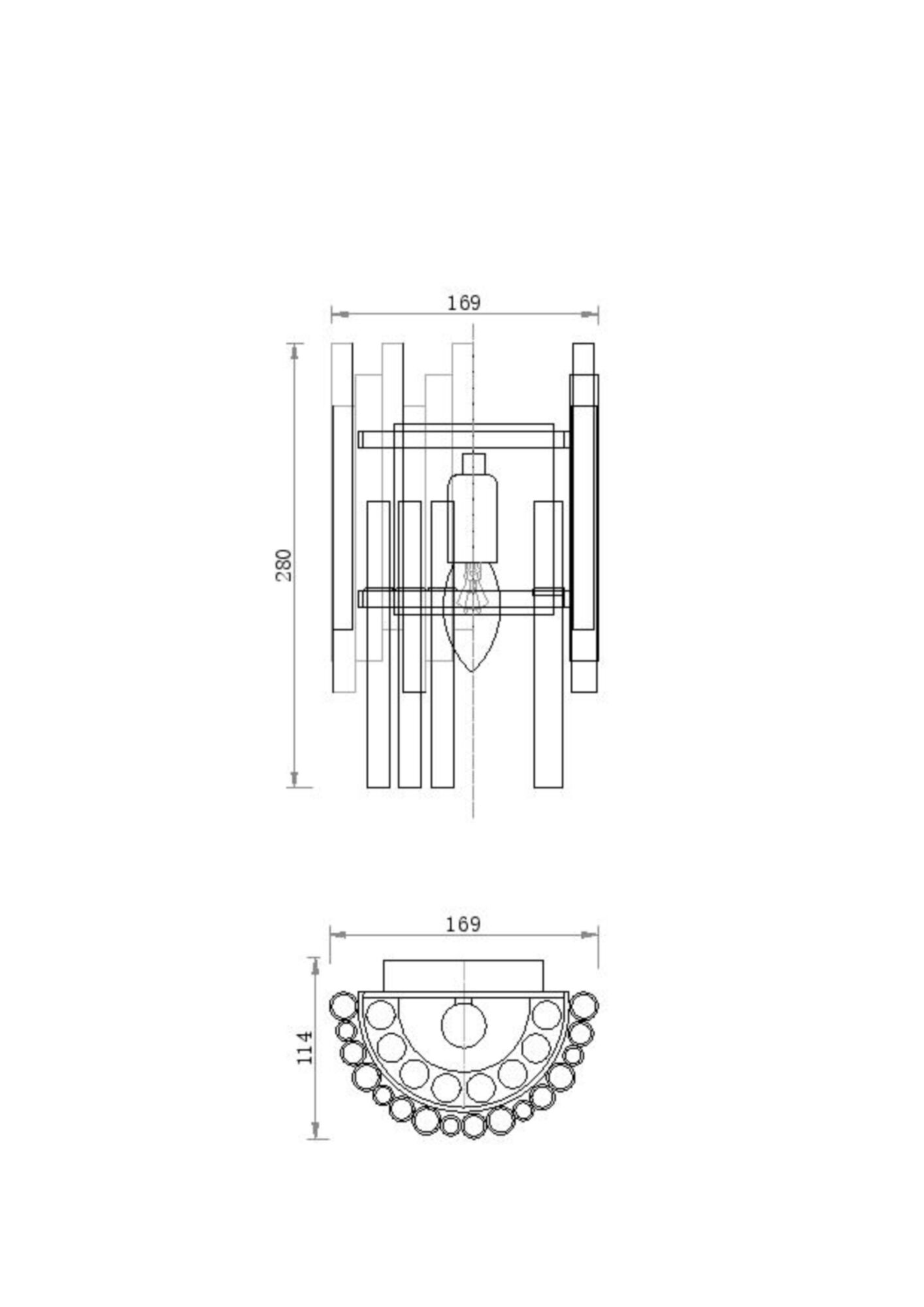 Настенный светильник (бра) Maytoni MOD135WL-01BS, фото 4