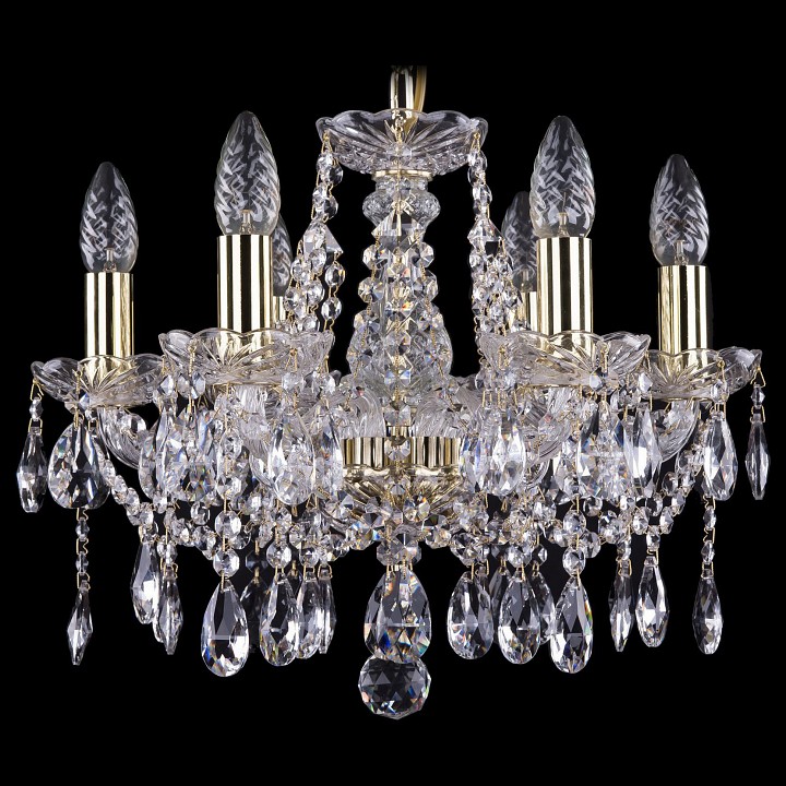 Подвесная люстра Bohemia Ivele Crystal 1413 1413/6/141/G, фото 1