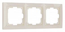 Рамка на 3 поста Werkel Snabb Basic (слоновая кость) W0032003, фото 1