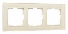 Рамка на 3 поста Werkel Favorit (молочный, стекло) W0031141