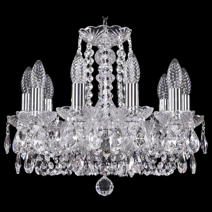Подвесная люстра Bohemia Ivele Crystal 1402 1402/10/141/Ni, фото 1