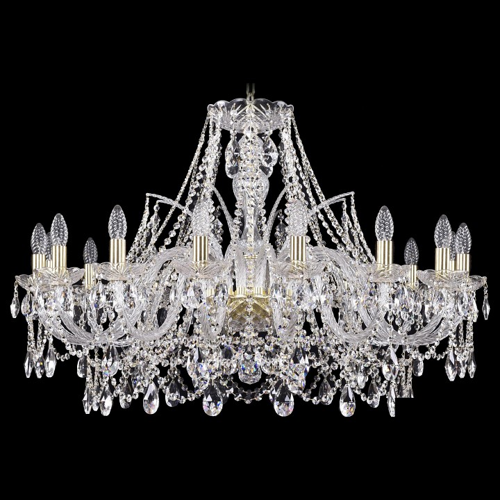 Подвесная люстра Bohemia Ivele Crystal 1411 1411/16/360/G, фото 1