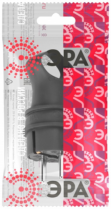 Вилка угловая с заземлением Эра VX12-B-IP44, фото 4