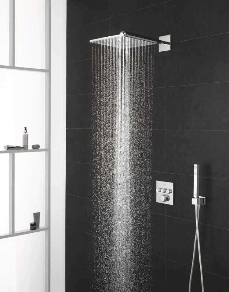 26479000 Rainshower 310 SmartActive Cube Верхний душ с душевым кронштейном 430 мм, 2 режима струи, хром, фото 4