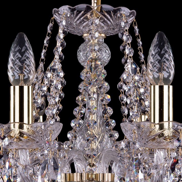 Подвесная люстра Bohemia Ivele Crystal 1413 1413/8/200/G, фото 6